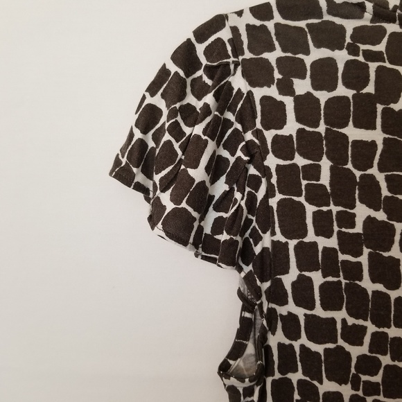 64 Banana Republic brown animal print top Sz S - Picture 5 of 5